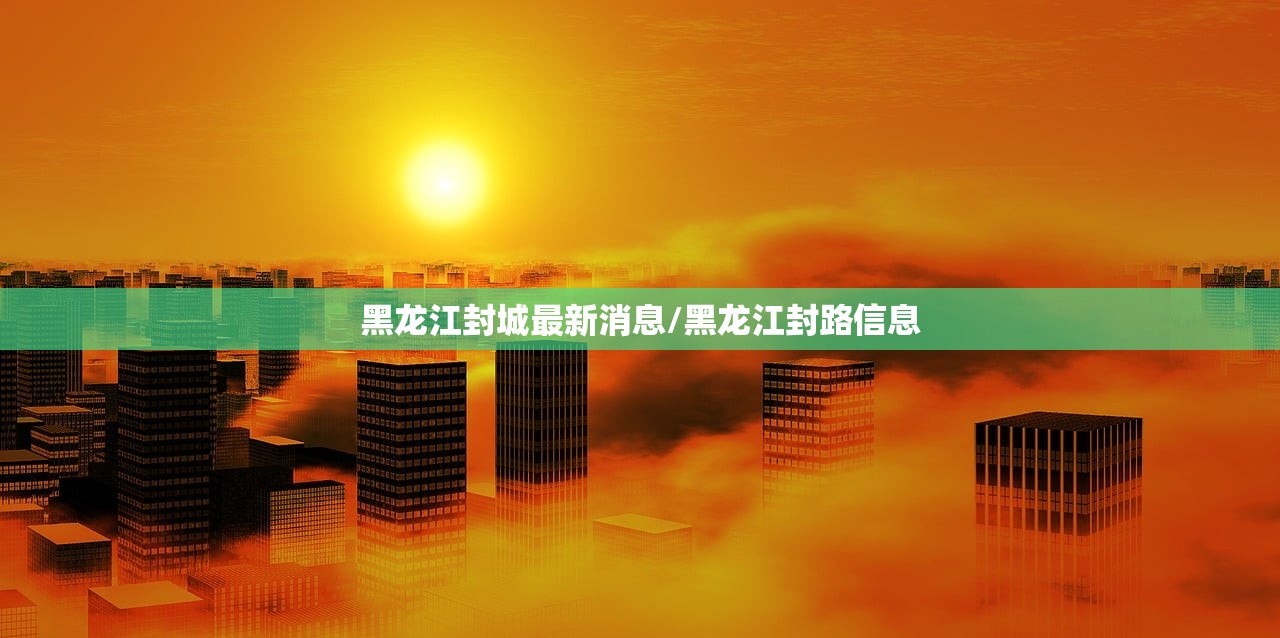 黑龙江封城最新消息/黑龙江封路信息