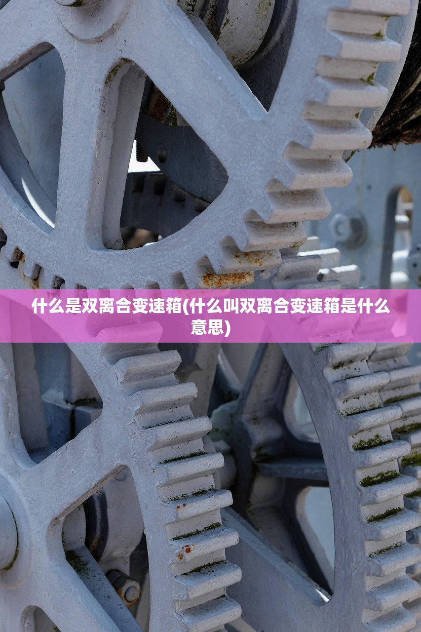 什么是双离合变速箱(什么叫双离合变速箱是什么意思)