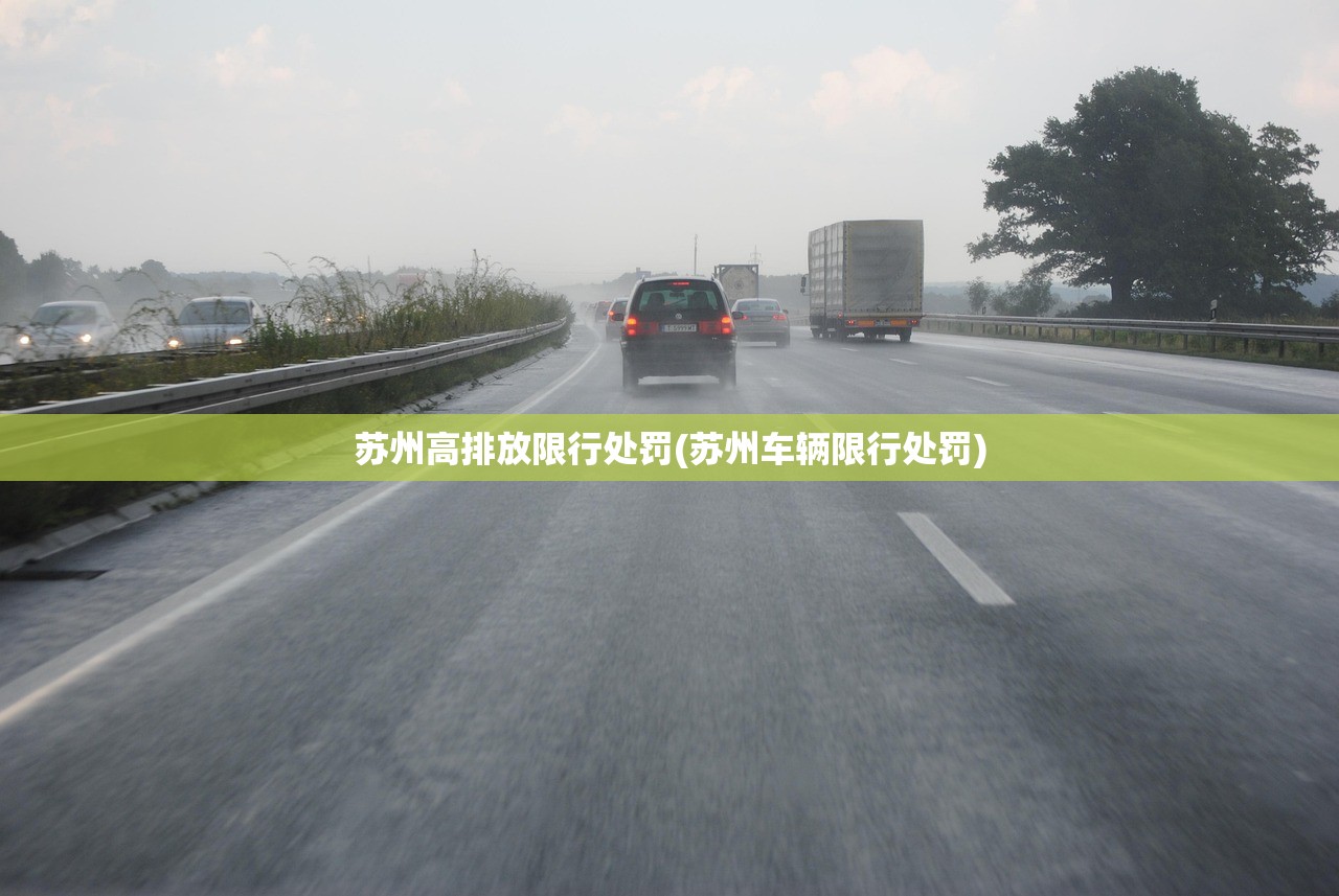 苏州高排放限行处罚(苏州车辆限行处罚)